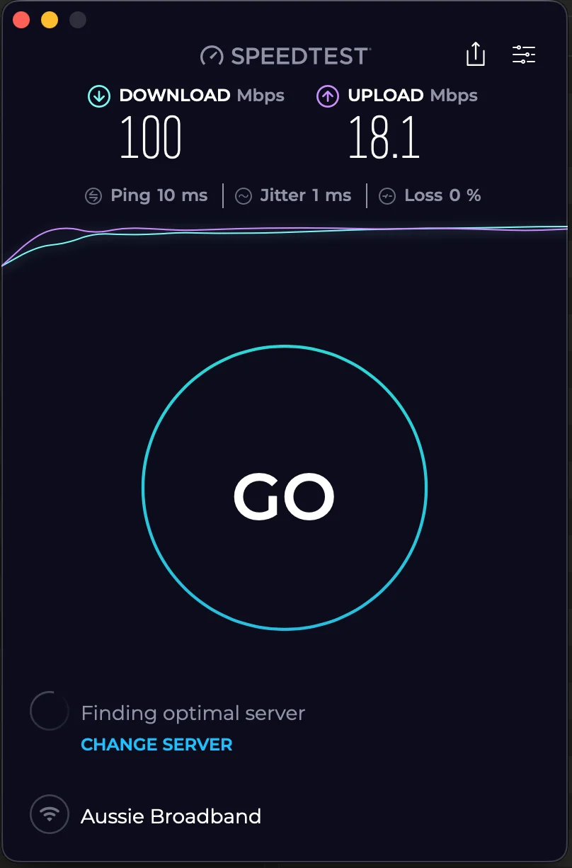 A phone speed test being run in a bedroom, the room-by-room way to find your real problem